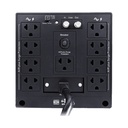 Estabilizador voltaje con supresor de picos 3000VA/2400W, 8 tomas R-AVR3008I