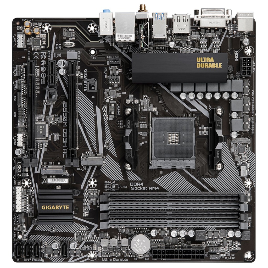 Tarjeta Madre Gigabyte B550M DS3H AC 1.7