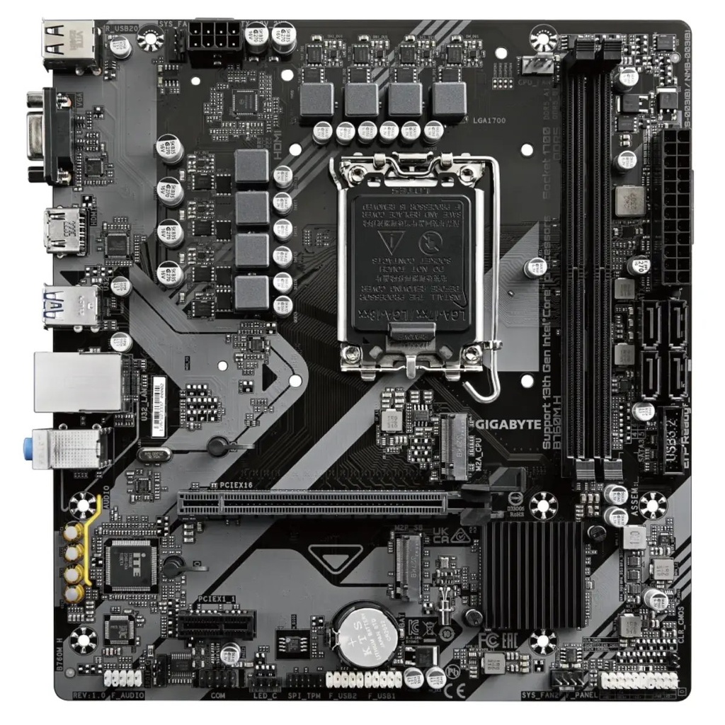 Tarjeta Madre Gigabyte  B760M H 1.0 DDR5
