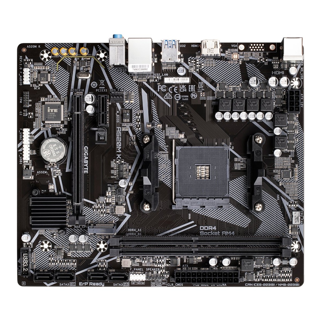 Tarjeta Madre Gigabyte  A520M K 