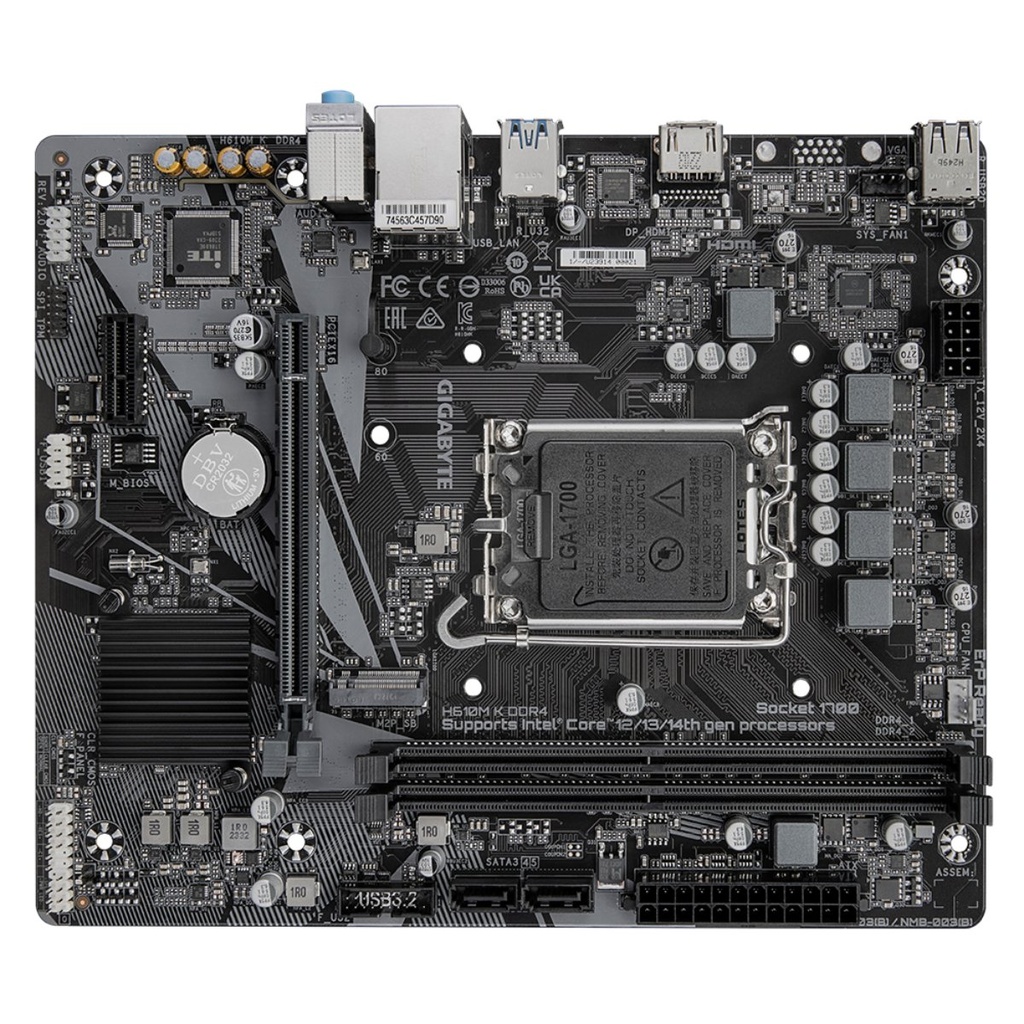 Tarjeta Madre Gigabyte H610M-K 2.0 DDR4