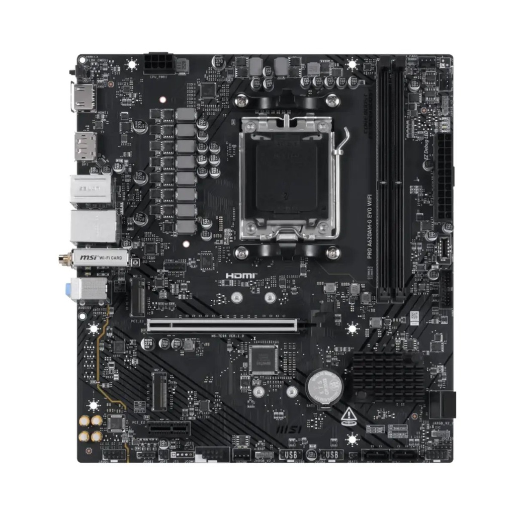 Tarjeta Madre MSI PRO A620AM-G EVO WIFI DDR5 AMD