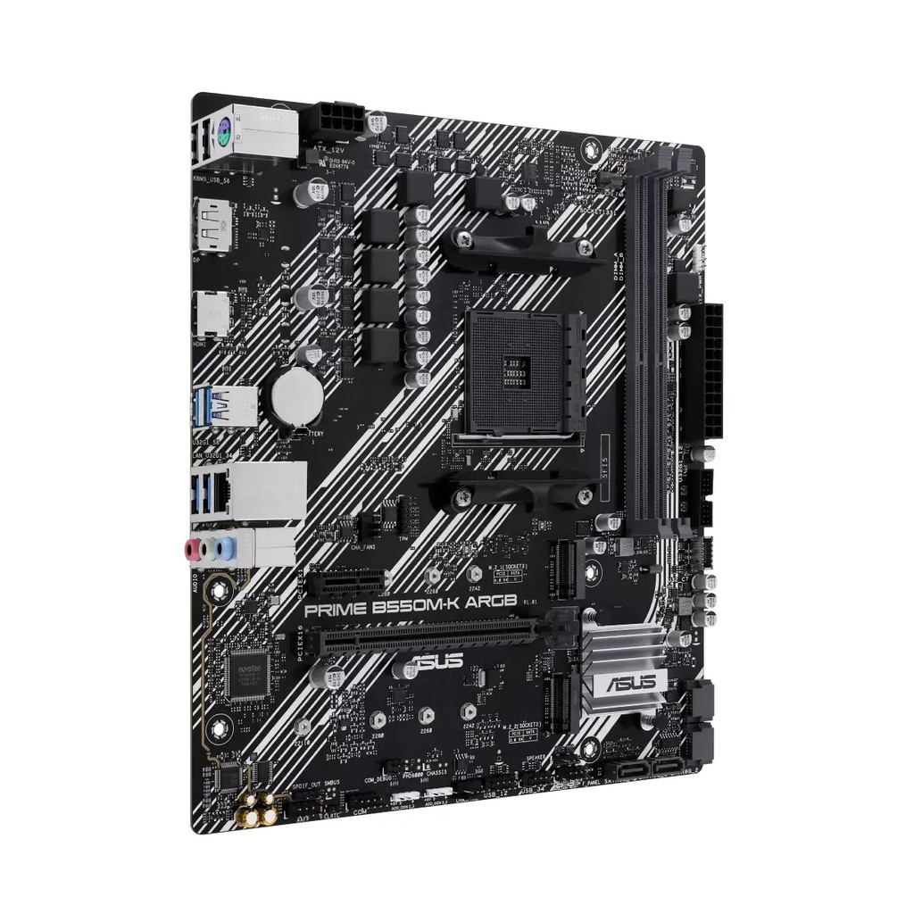 Tarjeta Madre Asus Prime B550M-K  ARGB para AMD DDR4 90MB1GC0-M0EAY0