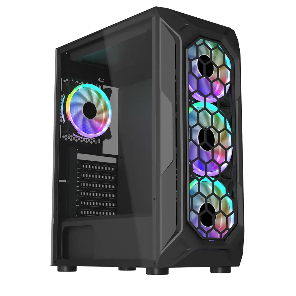 Cases Gaming Checkpoint Zenith 600 ATX 4 ARGB Fans Included 