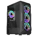Cases Gaming Checkpoint Zenith 600 ATX 4 ARGB Fans Included 