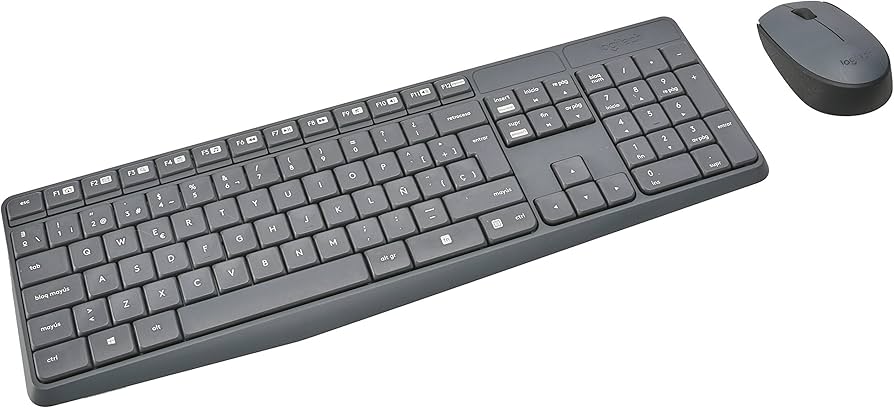 Kit Logitech Keyboard/Mouse Wireless Spanish (MK235 Combo~920-007901)