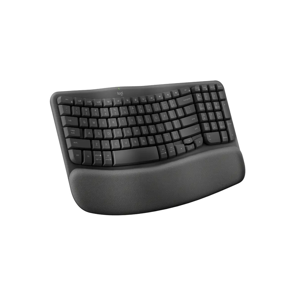 Keyboard Logitech Ergo Series Wave Keys Ergonomic Wireless Spanish Graphite (920-012278)