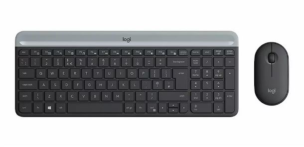 Kit Logitech Keyboard/Mouse Slim  Wireless Spanish (MK470 Combo 920-009266)