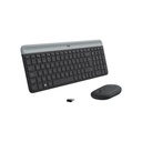 Kit Logitech Keyboard/Mouse Slim  Wireless Spanish (MK470 Combo 920-009266)