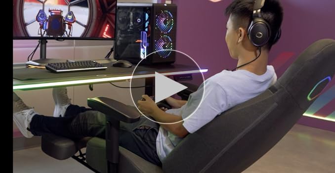 Silla Gamer Cooler Master Inmersiva SynkX,Gen1,Black,TypeB  IXC-SX1-K-US1