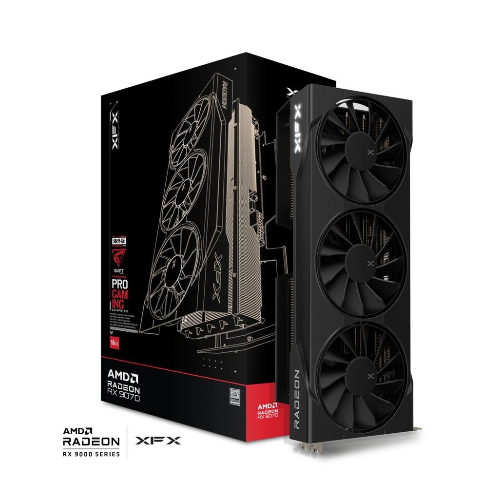 Tarjeta Video XFX SWIFT Radeon RX 9070 16GB RX-97SWFB3B9