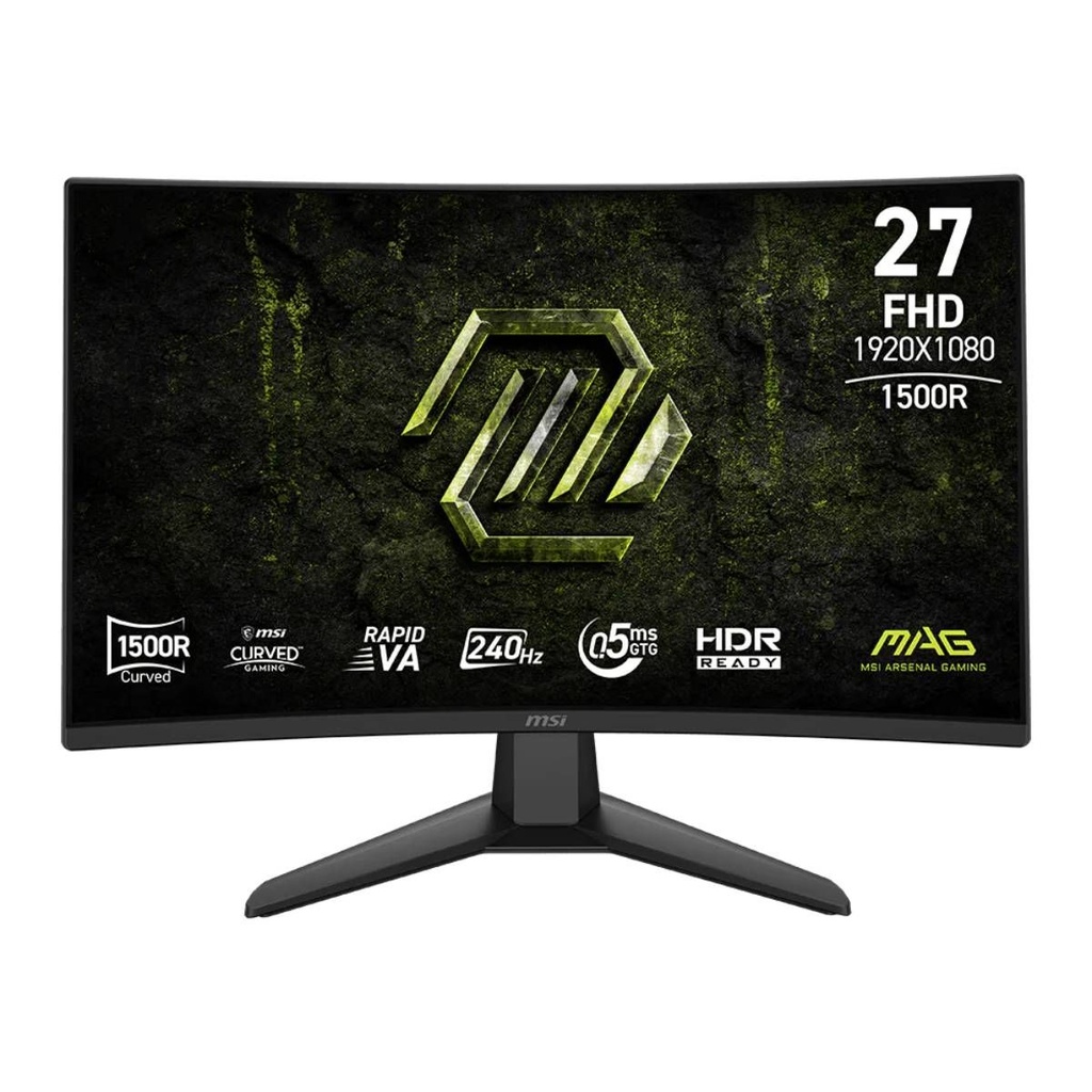 Monitor Gaming MSI 27" Curvo 240Hz, 0.5ms  MAG 274CF X24