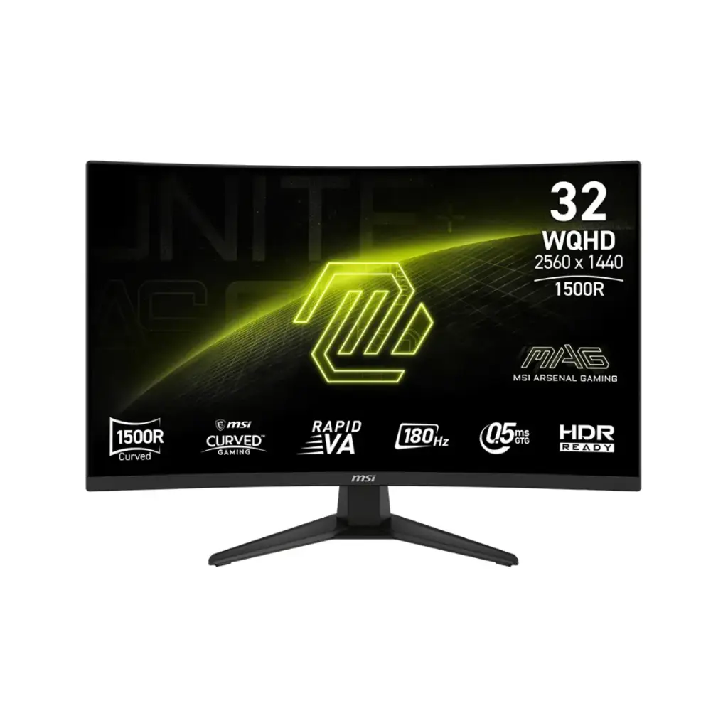 Monitor Gaming MSI 32" 2K Curvo Rapid VA  180Hz, 0.5ms  MAG 321CQF E18