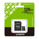 MicroSD 128GB Kingston SDCS3/128GB con Adaptador 