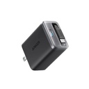 ANKER CARGADOR NANO 35W con cable retractable TIPO C y 1 puerto mas TIPO C Negro  A2658J11