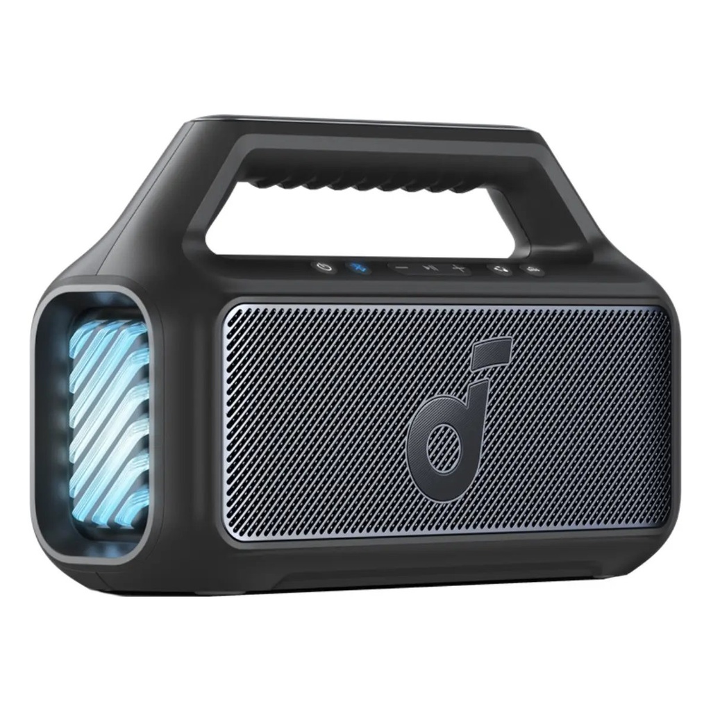 ANKER SOUNDCORE PARLANTE BOOM 2 60W IPX7 Luces Led 24H, bluetooth Negro  A3138012