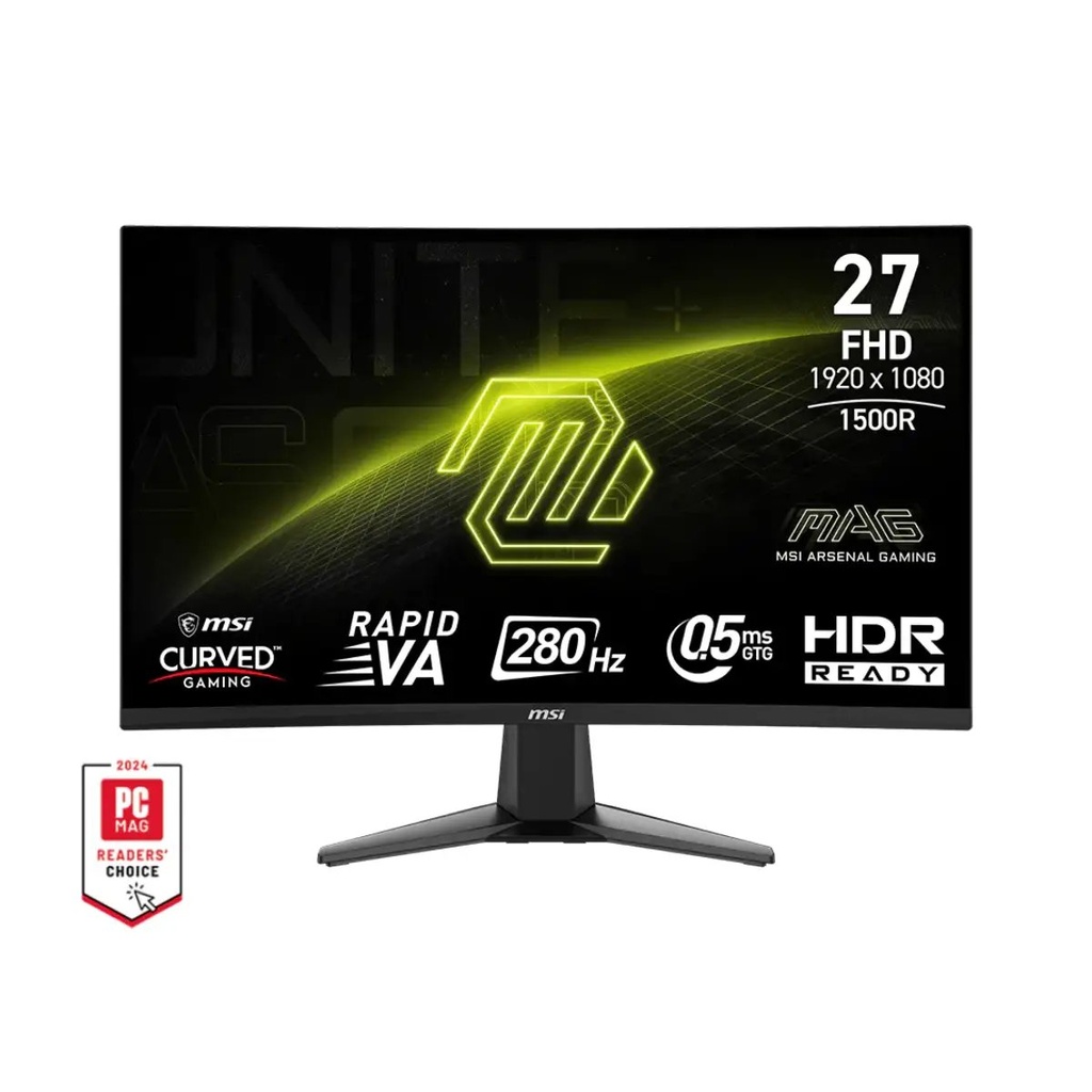 Monitor Gaming MSI 27" Curvo Rapid VA, 280hz, 0,5 ms MAG 276CXF