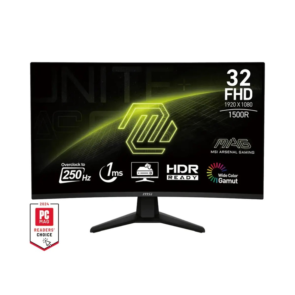 Monitor Gaming MSI 32" Curvo IPS, 250Hz, 1ms MAG 32C6X
