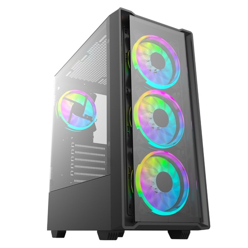 [CP-CA-1012-DS] Cases Gaming Checkpoint G-Force 550 ATX 4 ARGB Fans Included 