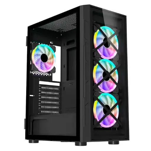 [CP-CA-1014-DS] Cases Gaming Checkpoint Chrono 700 ATX 4 ARGB Fans Included 