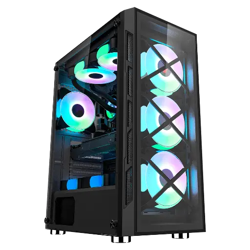[CP-CA-1006] Cases Gaming CheckPoint CP-700 RGB FANS Included