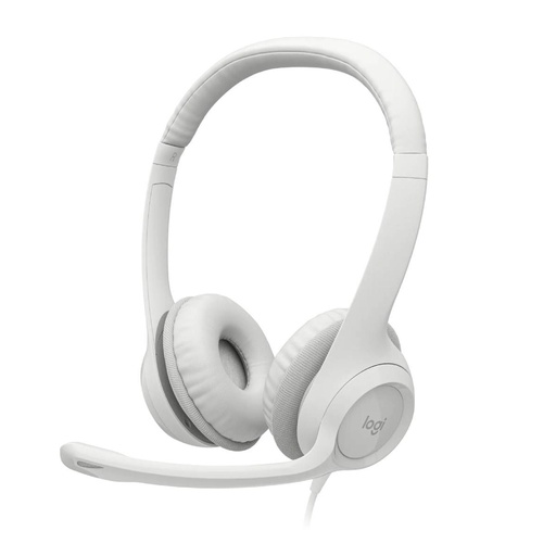 [981-001285] Headset  Logitech con mic H390 White USB   981-001285