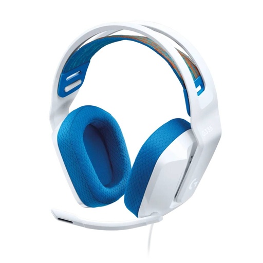 [981-001017] Headset  Gaming Logitech con mic G335 White Blue   981-001017