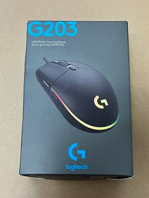 [910-005790] Mouse Logitech Gaming G203 LIGHTSYNC BLACK USB 910-005790