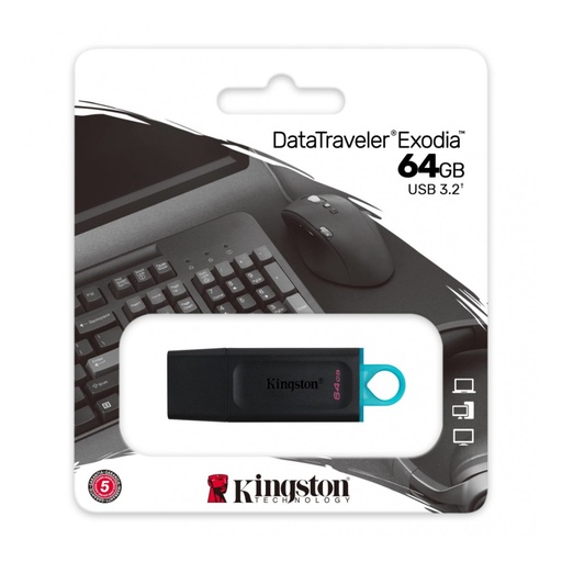 [DTX/64GB] Pendrive 64GB Kingston DTX/64GB USB 3.2 