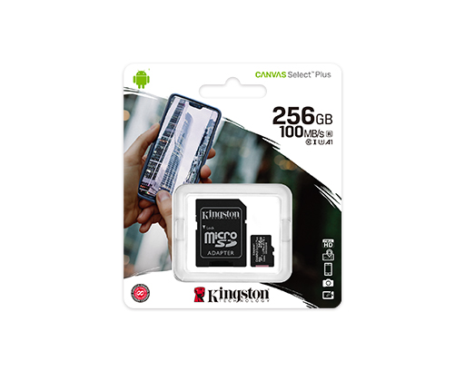 [SDCS2/256GB] MicroSD 256GB Kingston SDCS2/256GB con Adaptador 