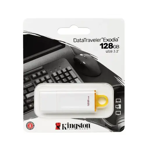 [KC-U2G128-5R] Pendrive 128GB White Kingston KC-U2G128-5R USB 3.2