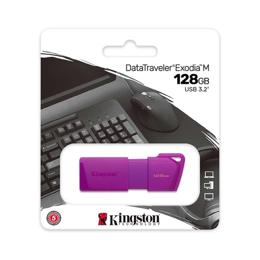 [KC-U2L128-7LP] Pendrive 128GB Kingston Neon (Purple) KC-U2L128-7LP USB 3.2