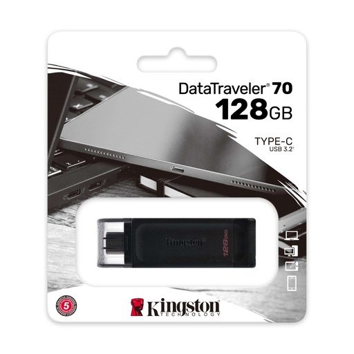 [DT70/128GB] Pendrive 128GB Kingston DT70/128GB USB C
