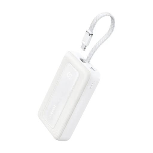 [A1688H21] ANKER POWER BANK 10K,30W, CABLE C Integrado,BLANCO  A1688H21      
