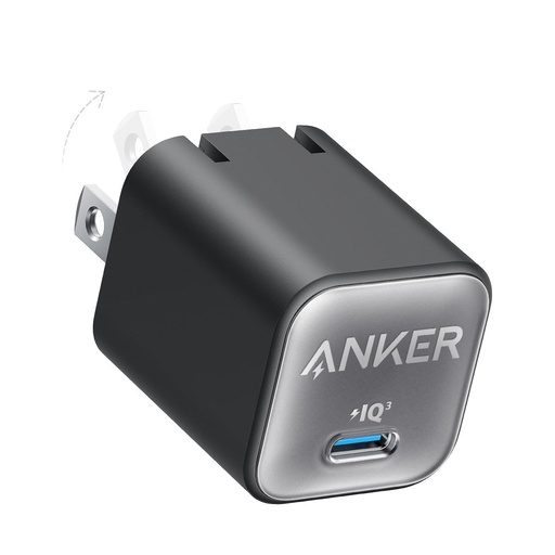 [A2147J11] ANKER CARGADOR NANO TIPO C 30W NEGRO  A2147J11