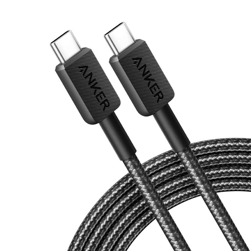 [A81F6H11] ANKER CABLE TIPO C trenzado 1.8mts carga rapida 60W NEGRO  A81F6H11