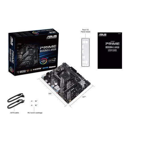 [90MB1GC0-M0EAY0] Tarjeta Madre Asus Prime B550M-K  ARGB para AMD DDR4 90MB1GC0-M0EAY0