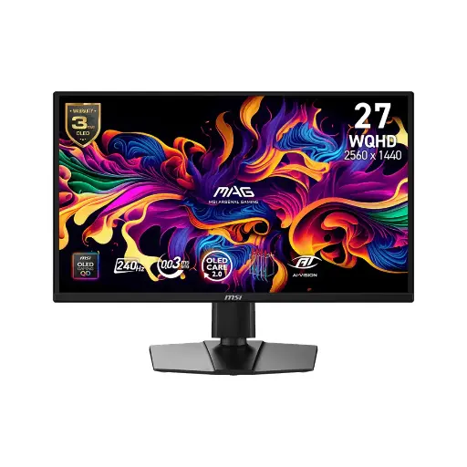 [9S6-3CF89A-004] Monitor Gaming MSI 27" QLED Rapid VA, 240hz, 0,03 ms TIPO  C  MAG 272QP QD-OLED X24
