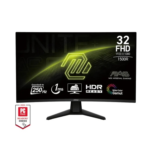 [9S6-3DD41M-013] Monitor Gaming MSI 32" Curvo IPS, 250Hz, 1ms MAG 32C6X