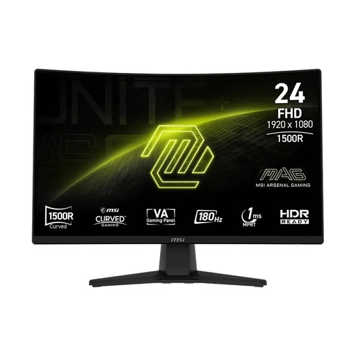 [9S6-3BC31T-004] Monitor  MSI 24" Curvo IPS, 180Hz, 1ms MAG 242C